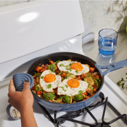 Image showing the Cast Iron Always Pan, Blue Salt product.