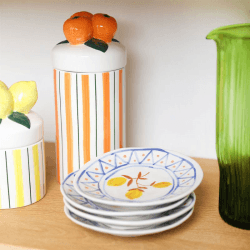 Image showing the Moroccan Set Of 4 Plates, D10.5cm, Multi product.