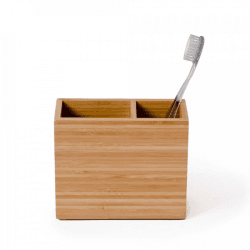 Image showing the Arena Toothbrush box, H11.5 x W13 x D5cm, Bamboo product.