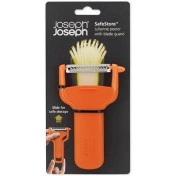 SafeStore Peeler with Blade Guard Julienne Peeler Orange