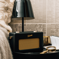 Image showing the Revival RD70 DAB digital radio, H16 x W25.2 x D10.4cm, Black product.