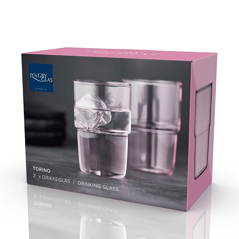 Torino Set of 2 Tumblers, 400ml, Pink