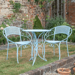 Image showing the Giverny 3 Piece Bistro Set, Blue product.