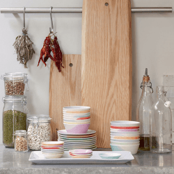 Image showing the 1815 Brights Set of 8 tapas plate, 16cm, Mixed Colours product.