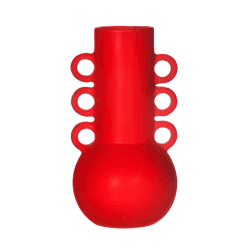 Image showing the Amphora Vase, H20cm, Lipstick Red product.