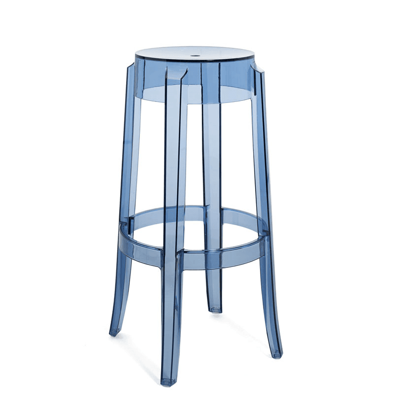 Philippe Starck 2005 Charles Ghost Stool, H75cm, Powder Blue