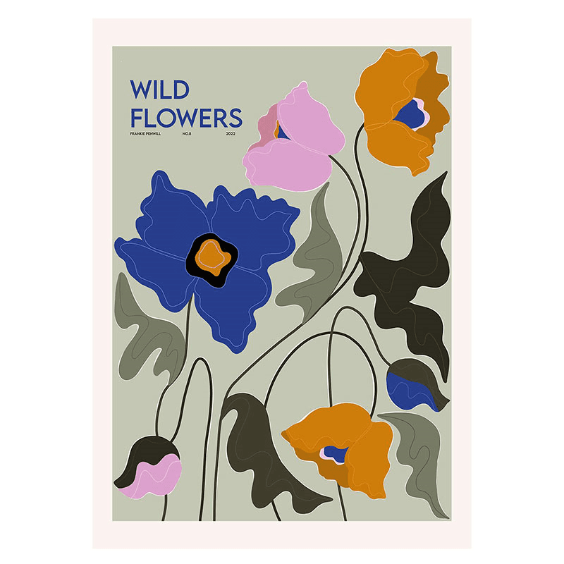 Frankie Penwill Wild Flowers Print, 50 x 70cm