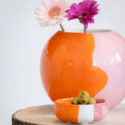 Image showing the Lola Vase, H17.5cm, Fancy Fuego product.