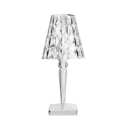 Image showing the Wireless Ferruccio Laviani 2019 Big Battery Lamp, Crystal product.