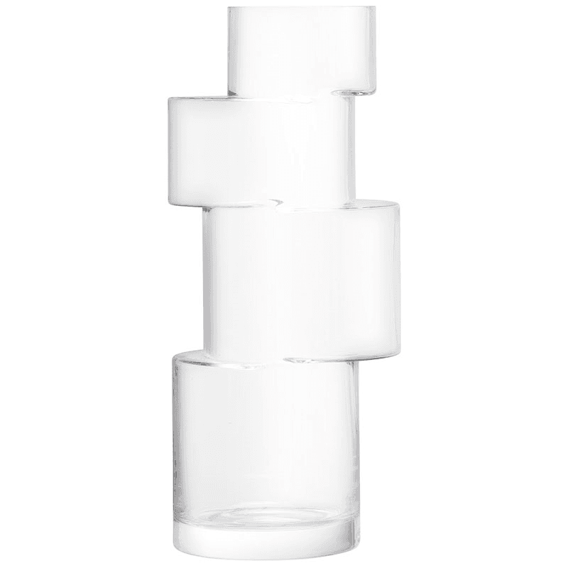 Tier Vase, H35cm, Clear