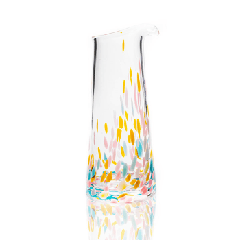 Image showing the Confetti Carafe, 1L, Rosa, Yellow, Turquoise & Blue product.