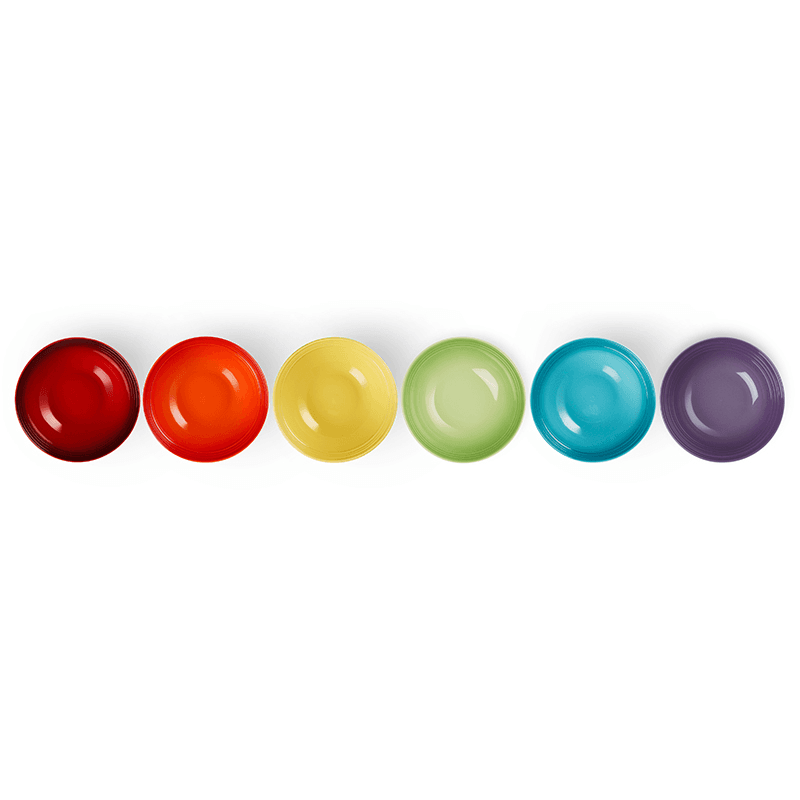 Rainbow Cereal Bowls, Set of 6