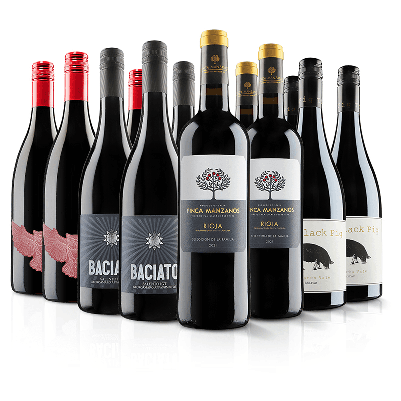 Luxury 12 Bottle Red Wine Case