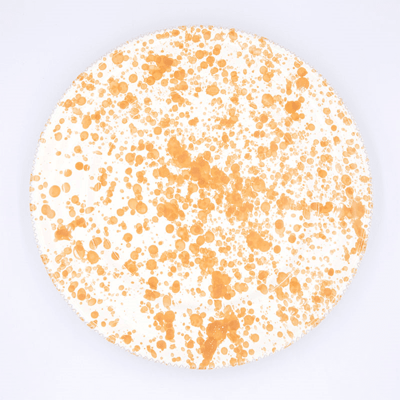 Splatter Dinner Plate, D24cm, Burnt Orange