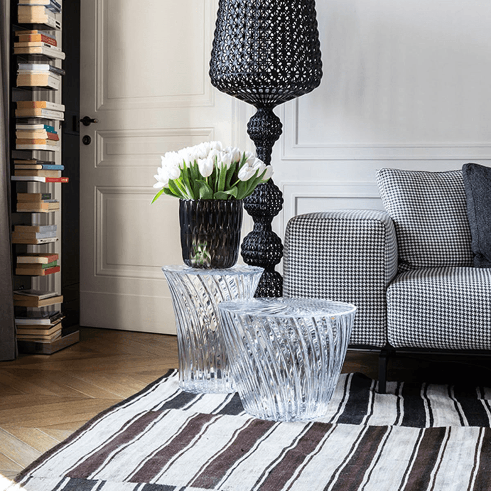 Sparkle, Stool, Crystal, Clear
