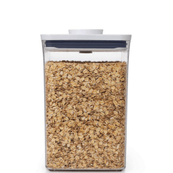 Image showing the Good Grips Pop Medium Square Storage Container, 4.2L, Clear product.