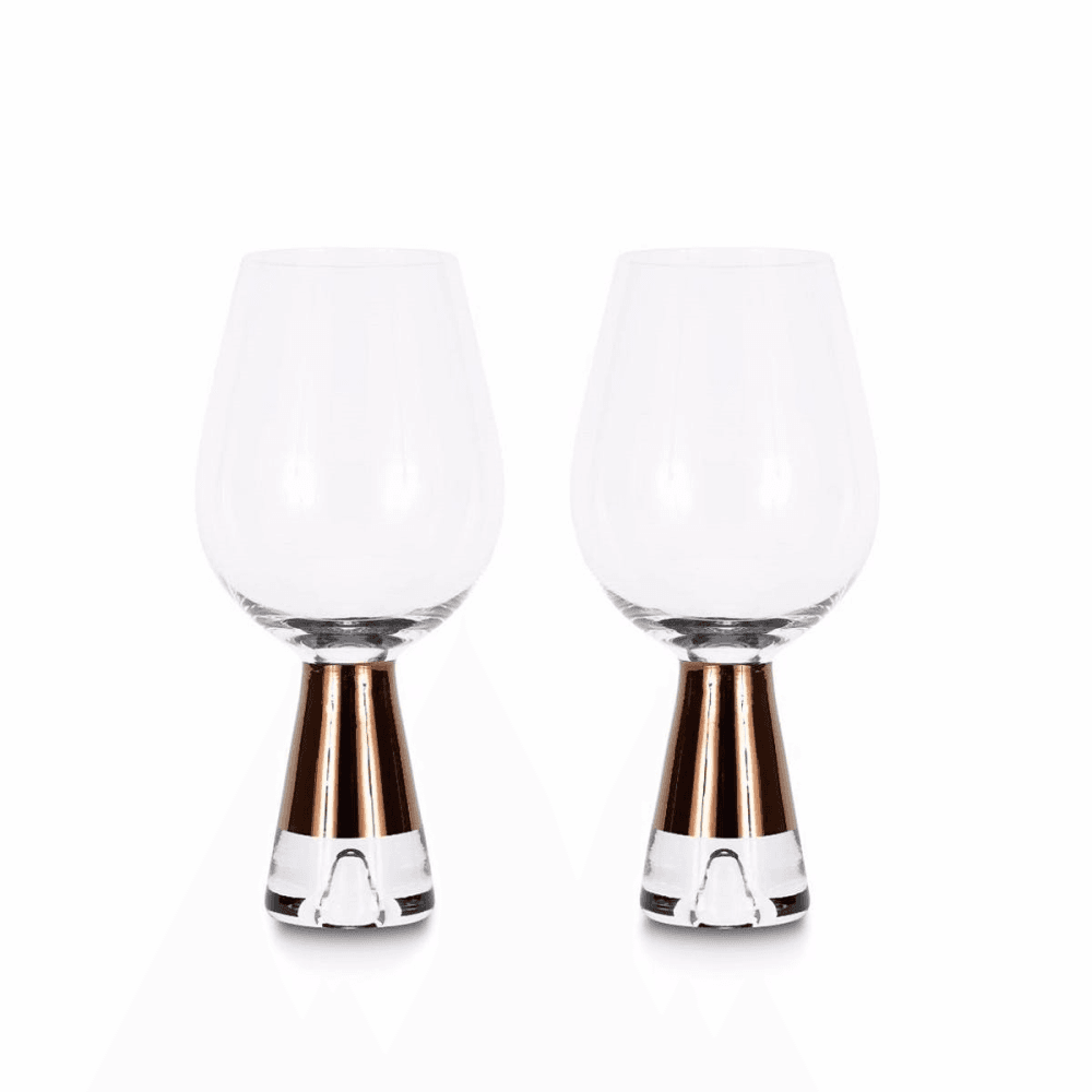 Tank Pair of wine glasses, W9 x H18.6cm, Glass