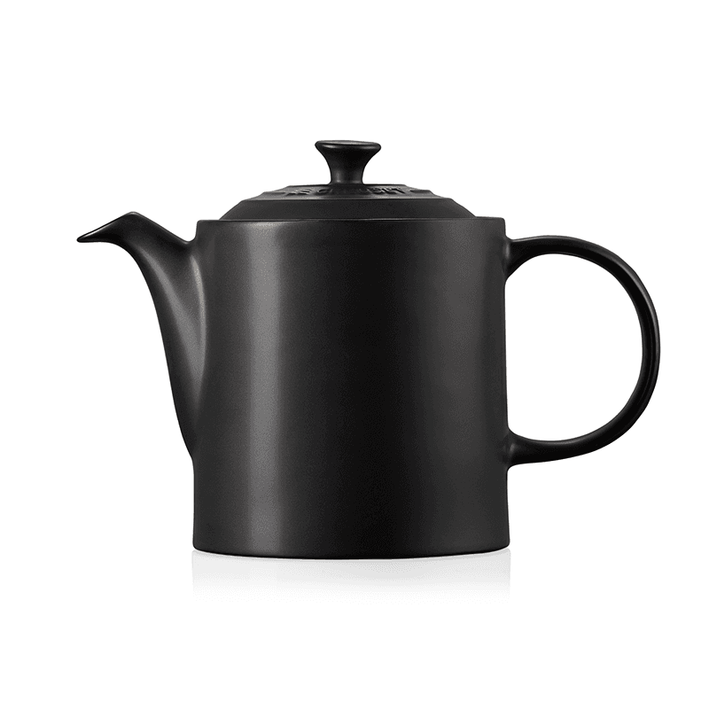 Stoneware Grand teapot, 1.3 litre, Satin Black