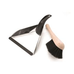 Image showing the Dustpan & brush, 35 x 24cm, Stainless Steel product.