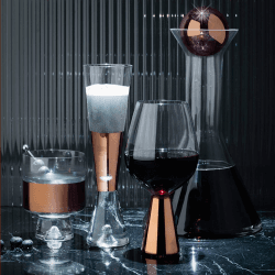 Image showing the Tank Pair of low ball glasses, W8 x H11cm, Glass product.