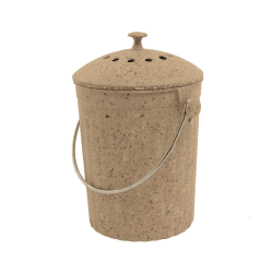 Image showing the Eco compost pail, 28 x 18cm - 4.5 litre, Natural product.