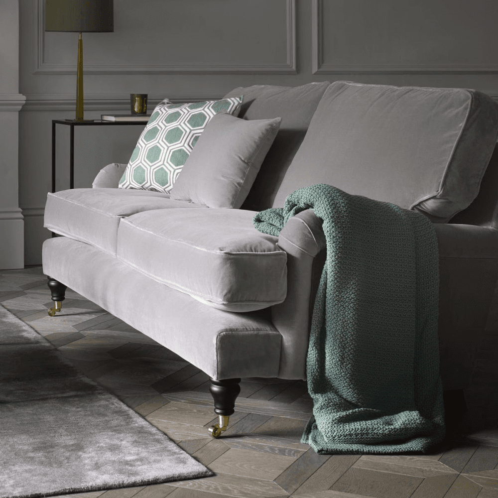 Bluebell Sofa, Two and a Half Seat, Taupe Brushed Linen, Taupe