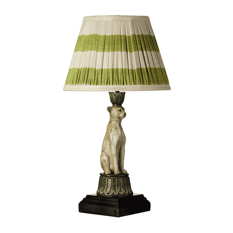Lakadema Leopard table lamp - base only, W12cm x D12cm x H33cm