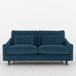 Image showing the Model 07 Velvet 2 Seater Sofa, Teal product.