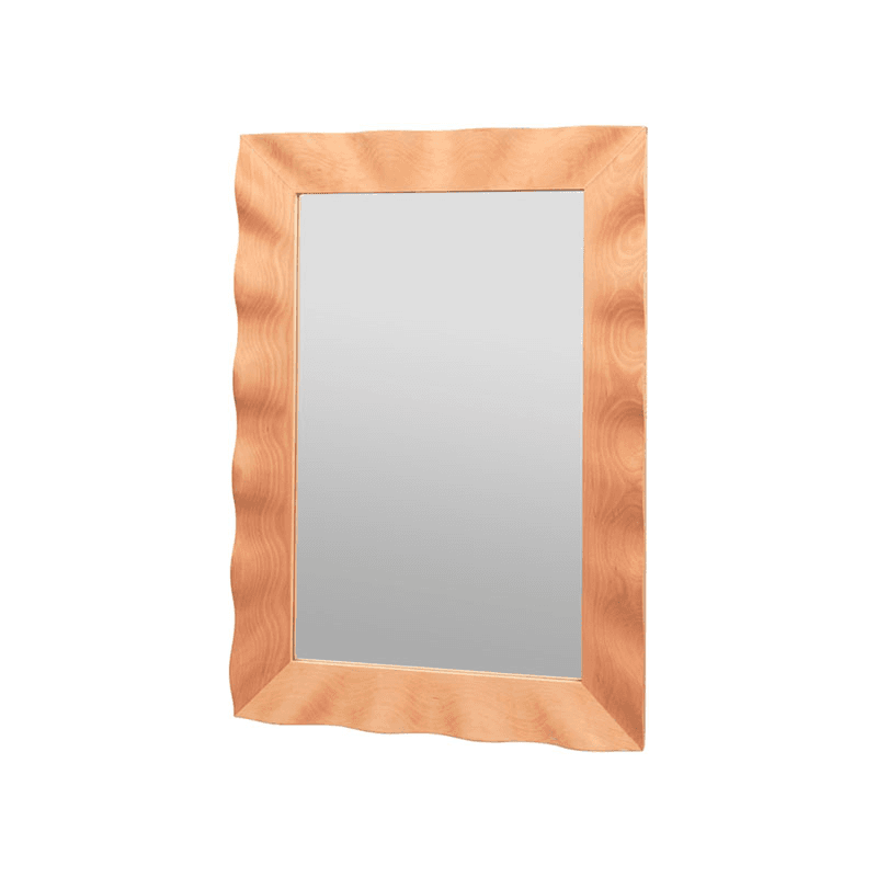 Wavy Mirror, 100 x 70cm, Natural