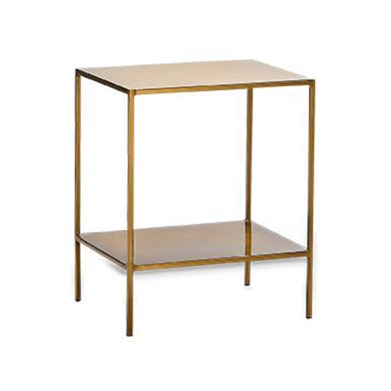 Mahi Side Table, H55 x W36cm, Antique Brass