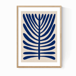 Image showing the Alisa Galitsyna One Hundred Leaved Plant II Print, Blue product.