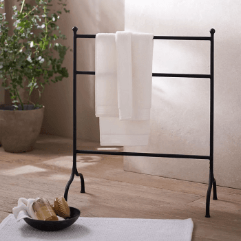 Image showing the Marham Towel Rail, Black product.