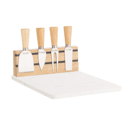 Image showing the 5 Piece Cheese Serving Set, H20 x W90 x L25, Assorted product.