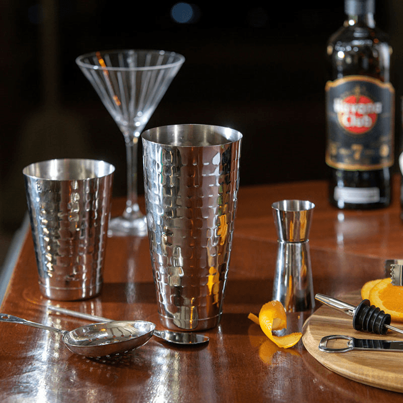 Boston Eight Piece Cocktail Set, Stainless Steel