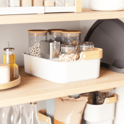 Image showing the Bellwood Bin, White & Natural product.