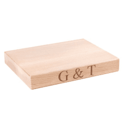 Image showing the G & T Cutting board, 22.9 x 17.8cm, wood product.