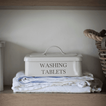 Image showing the Washing tablet box, H14 x L25 x D19cm, chalk product.