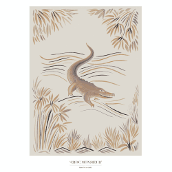 Image showing the Cros Monsieur Recycled Paper Print, A3, Beige product.