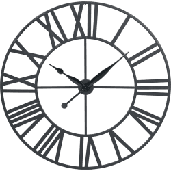 Image showing the Metal Wall Clock, D120cm, Black product.