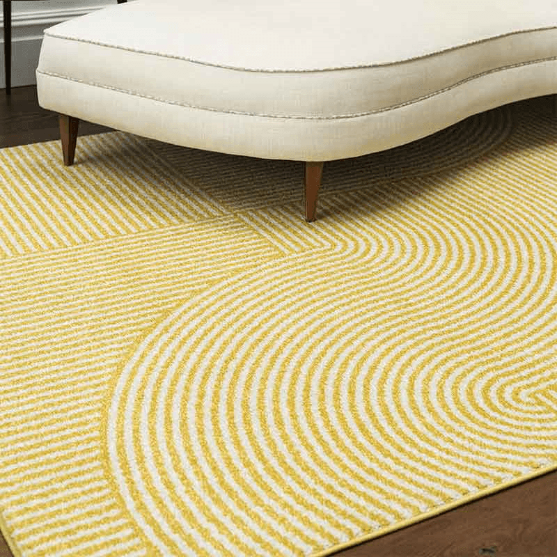Muse Geometric Rug, L120 x W170cm, Yellow