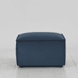 Image showing the Model 03 Velvet Ottoman, Teal product.