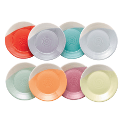 Image showing the 1815 Brights Set of 8 tapas plate, 16cm, Mixed Colours product.