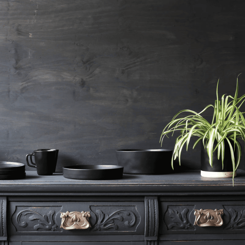 Kuro Side Plate, D21cm, Black