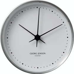 Image showing the Henning Koppel Clock, 22cm, Steel/White product.