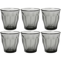 Image showing the Picardie Set of 6 Tumblers, 250ml, Grey product.