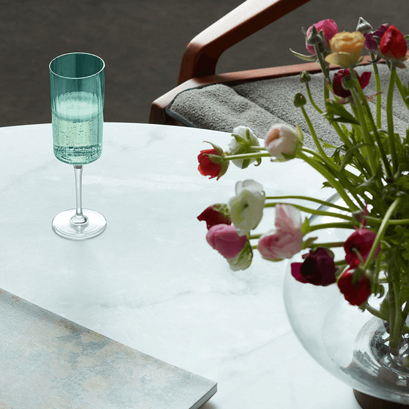Gems Set of 4 Champagne Flutes, 210ml, Jade