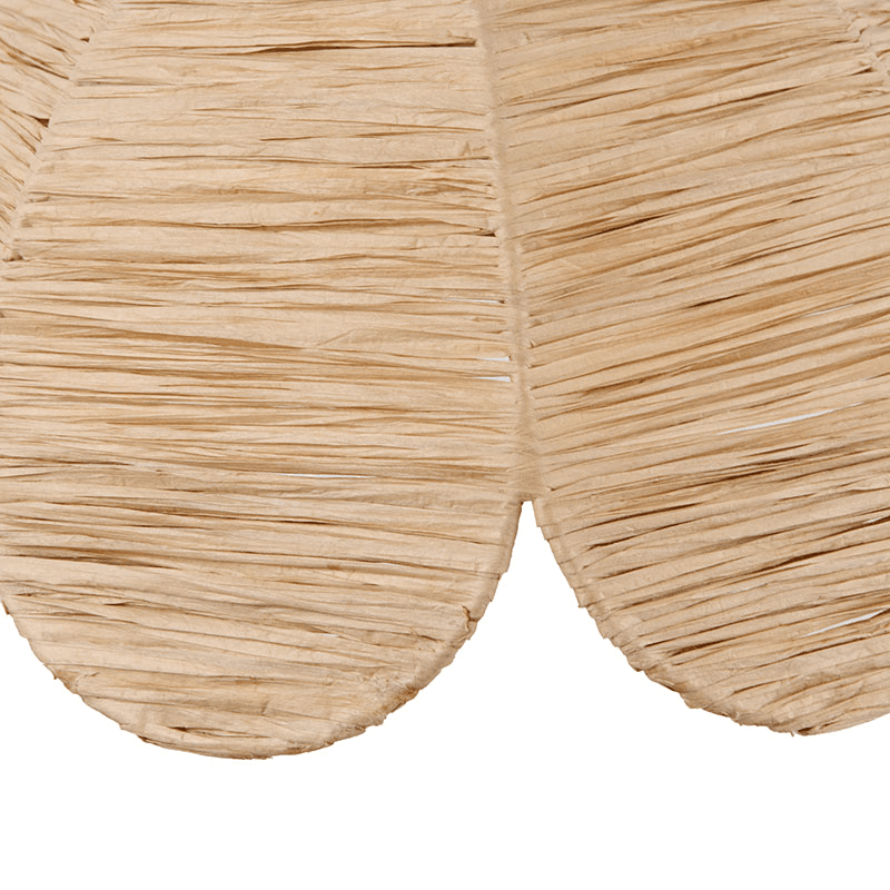 Petal Scalloped Pendant, H118cm, Raffia