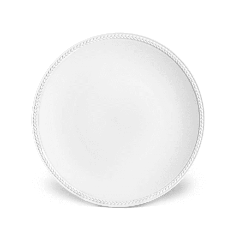 Soie Tressée Dessert Plate, 22cm, White