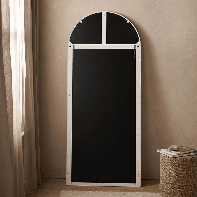 Chiltern Fine Metal Floor Arch Mirror, White