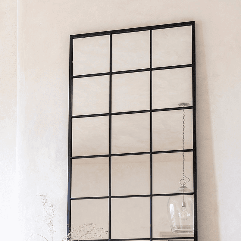 Fulbrook Leaning Mirror, H180cm, Black